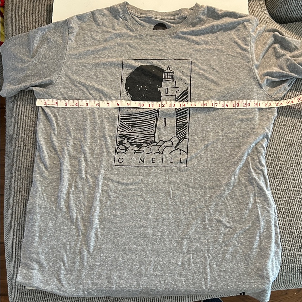 O'Neill Lighthouse Tee graphic t shirt grey unisex size XL - Picture 6 of 9